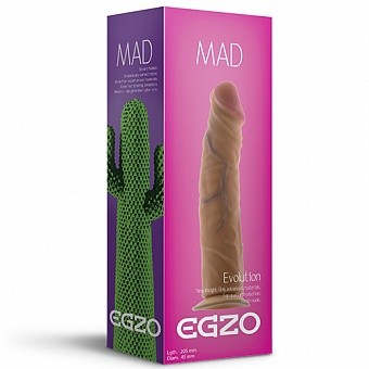 Фаллоимитатор рельефный "Egzo" на присоске 