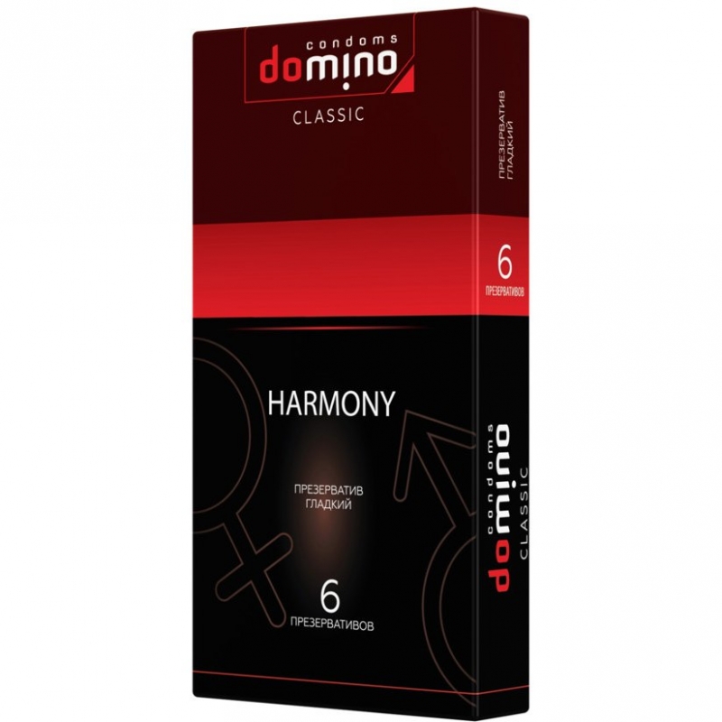 Презервативы "Domino Harmony" гладкие, 6шт 