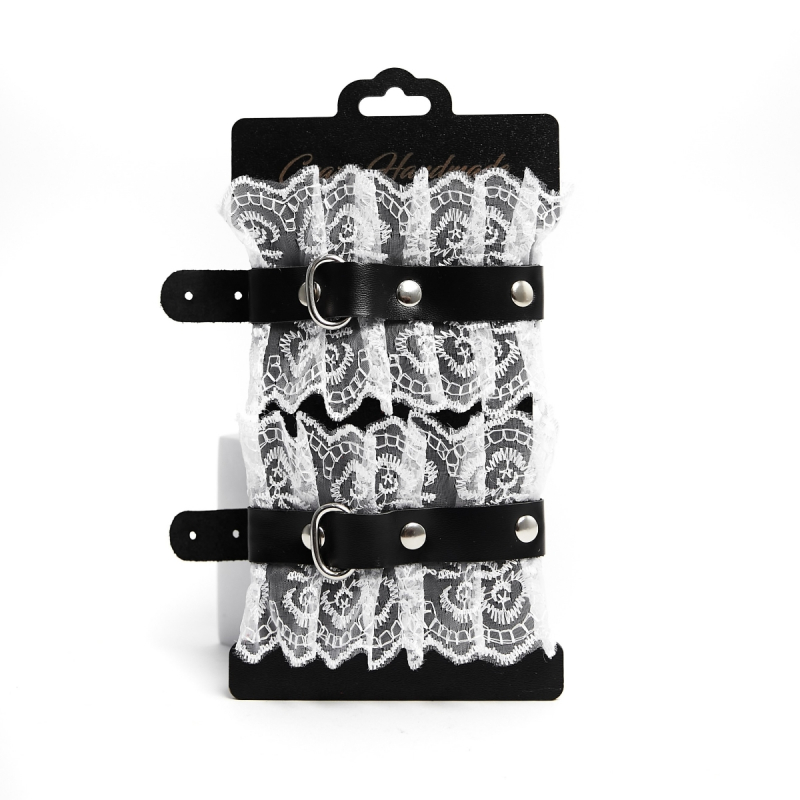 Наручники "Crazy Handmade" белое кружево 