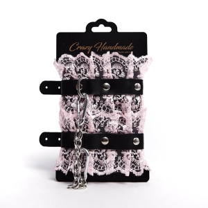 Наручники "Crazy Handmade" розовое кружево