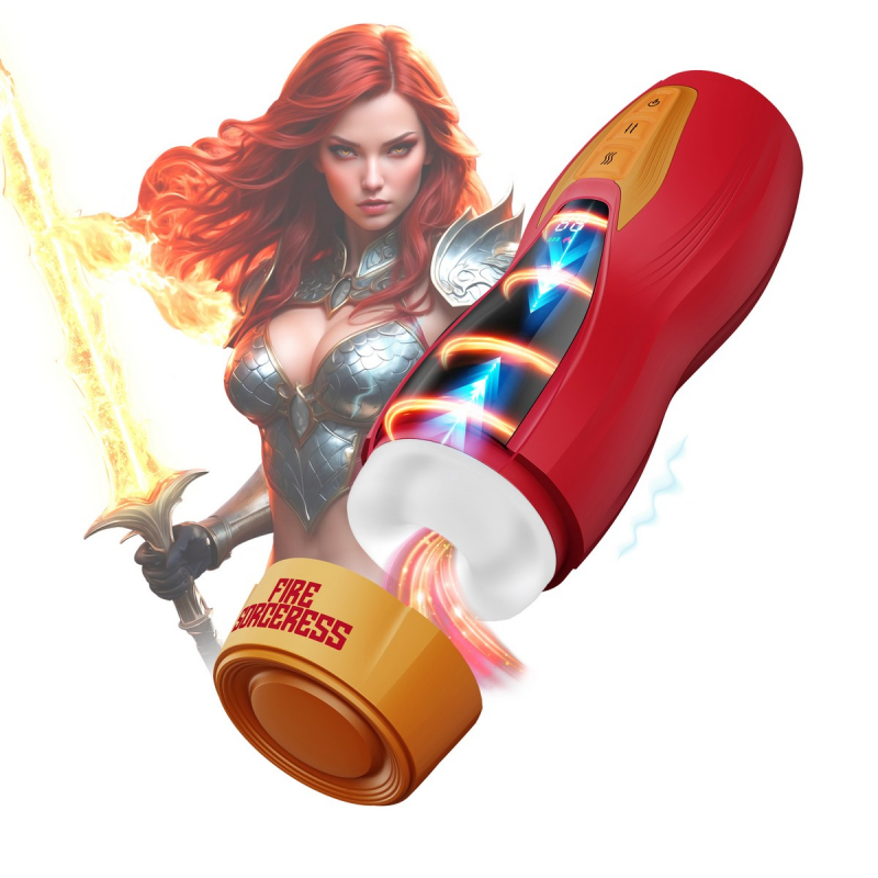 Мастурбатор "Masturs Fire Sorceress Solara" вибрация, движение, подогрев + приложение  